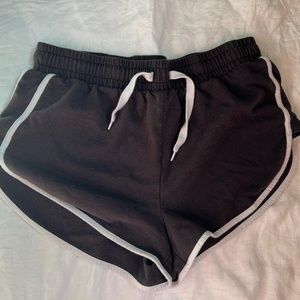 Black dolphin shorts size medium 70s style high cut on the sides casual shorts